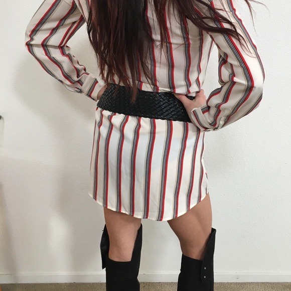 SEXY SHIRT DRESS! Brand new w/ tag and belt - Picture 3 of 8